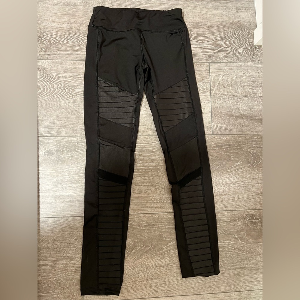 Electric Yoga Full Length Moto Leggings - Black, XS